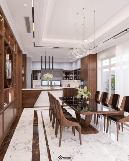 Nội thất biệt thự Bắc Giang - khách bếp - 4