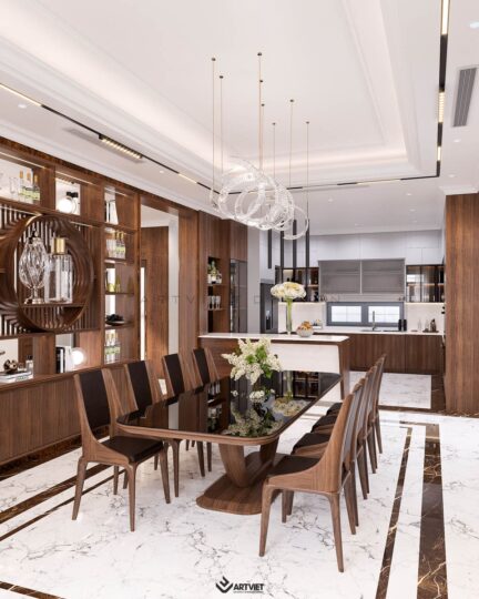 Nội thất biệt thự Bắc Giang - khách bếp - 6