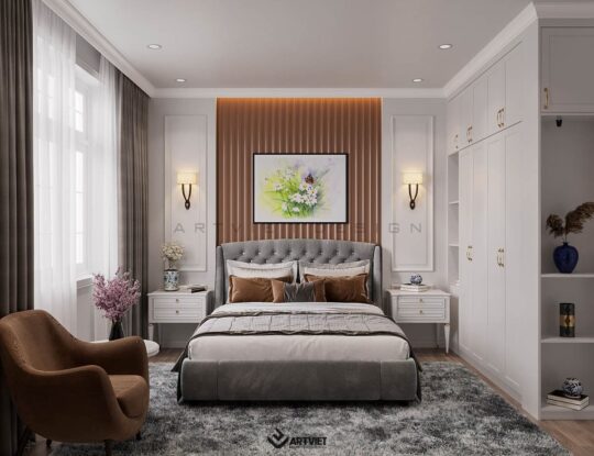 Nội thất biệt thự Bắc Giang - phòng ngủ bà - 3