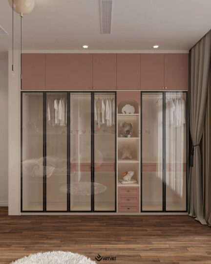 Nội thất biệt thự Bắc Giang - phòng ngủ con gái - 3