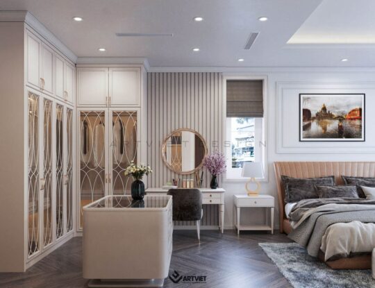 Nội thất biệt thự Bắc Giang - phòng ngủ master - 6