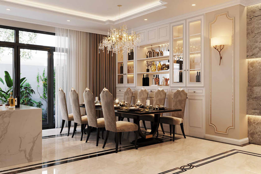 Phong cách nội thất tân cổ điển 1