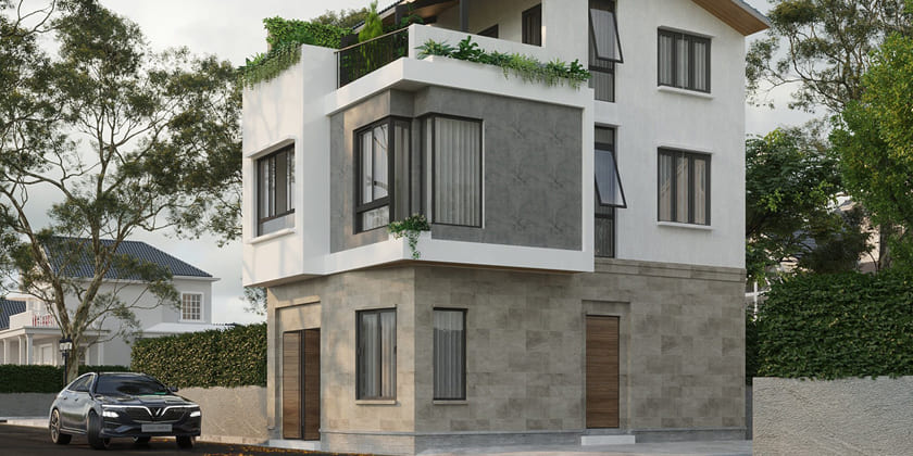 Kiến trúc nhà ở Bát Tràng - Chị Hà