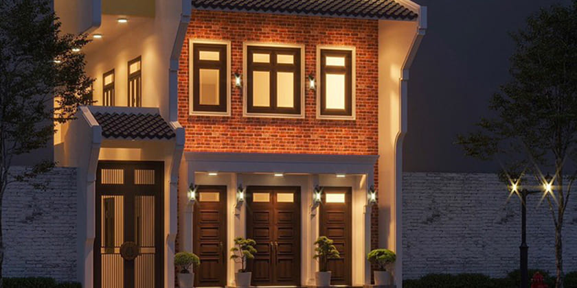 Thiết kế kiến trúc nhà phố anh Trưởng - Kiêu Kỵ