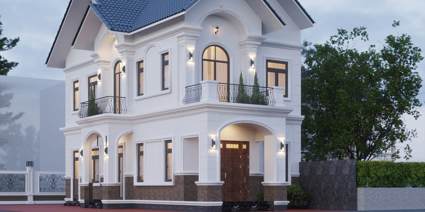 Thiết kế kiến trúc nhà bác Nghĩa