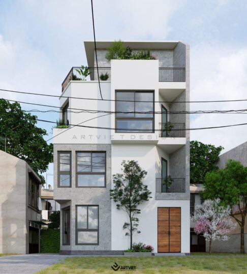 Thiết kế kiến trúc nhà góc Kiêu Kỵ - 3