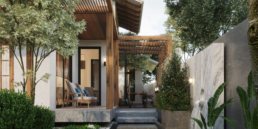 Thiết kế kiến trúc nhà vườn 2022