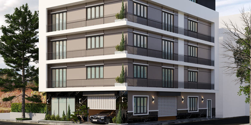 Thiết kế kiến trúc xưởng cô Oanh Gia