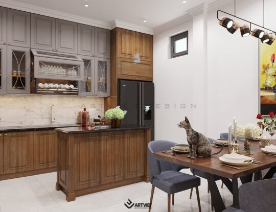 Nội thất nhà ở Bát Tràng - Anh chị Tiến Bình - bếp - 2