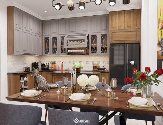 Nội thất nhà ở Bát Tràng - Anh chị Tiến Bình - bếp - 4