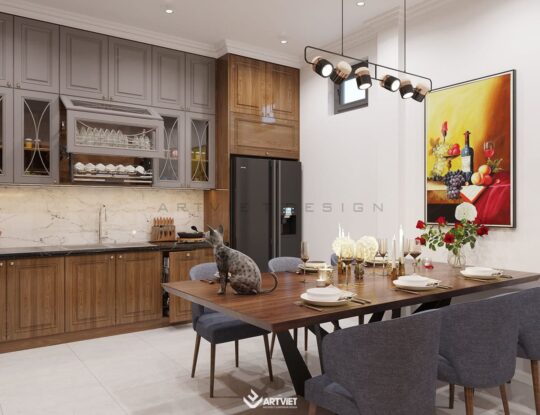 Nội thất nhà ở Bát Tràng - Anh chị Tiến Bình - bếp - 5