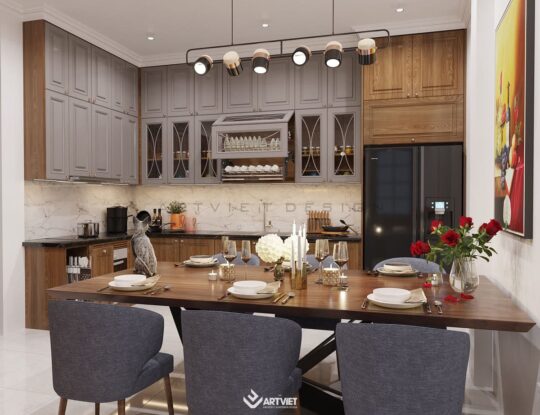 Nội thất nhà ở Bát Tràng - Anh chị Tiến Bình - bếp - 7