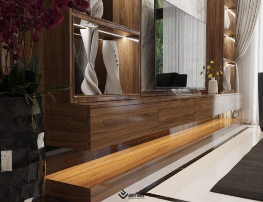 Nội thất nhà ở Bát Tràng - Anh chị Tiến Bình - phòng khách - 1