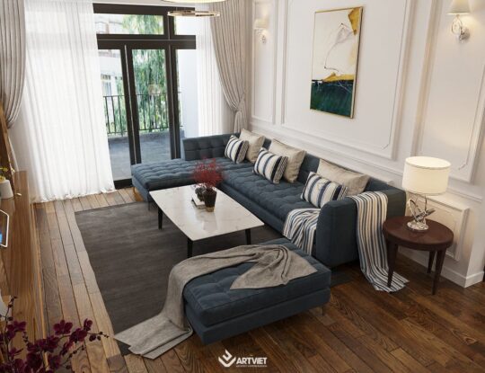 Nội thất nhà ở Bát Tràng - Anh chị Tiến Bình - phòng khách - 2