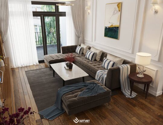 Nội thất nhà ở Bát Tràng - Anh chị Tiến Bình - phòng khách - 3