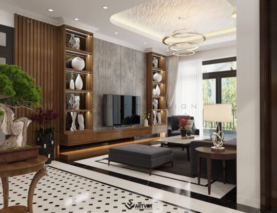 Nội thất nhà ở Bát Tràng - Anh chị Tiến Bình - phòng khách - 5