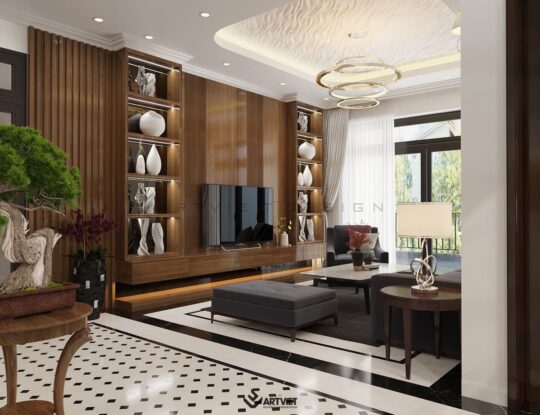 Nội thất nhà ở Bát Tràng - Anh chị Tiến Bình - phòng khách - 6