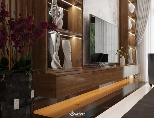 Nội thất nhà ở Bát Tràng - Anh chị Tiến Bình - phòng khách - 7