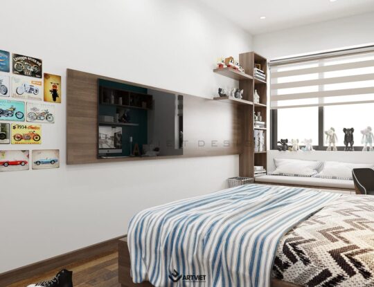 Nội thất nhà ở Bát Tràng - Anh chị Tiến Bình - phòng ngủ 2 - 2