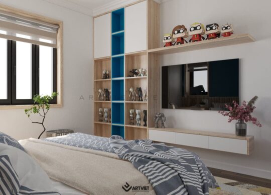 Nội thất nhà ở Bát Tràng - Anh chị Tiến Bình - phòng ngủ 3 - 1