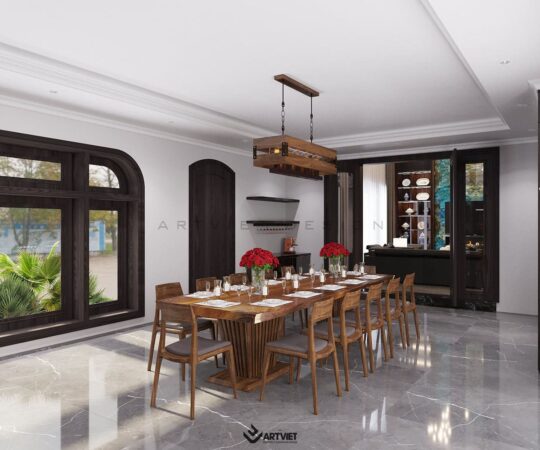 Thiết kế nội thất nhà phố Anh Khánh - bếp - 2