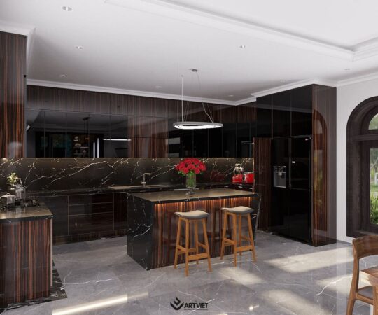 Thiết kế nội thất nhà phố Anh Khánh - bếp - 5