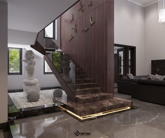 Thiết kế nội thất nhà phố Anh Khánh - phòng khách - 5