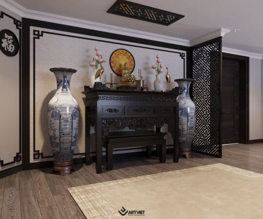 Thiết kế nội thất nhà phố Anh Khánh - phòng khách - 6