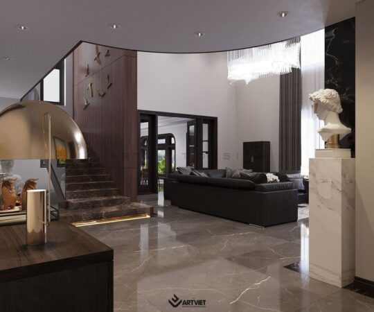 Thiết kế nội thất nhà phố Anh Khánh - phòng khách - 9