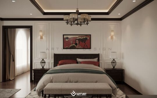 Thiết kế nội thất nhà phố Anh Khánh - phòng ngủ - 2
