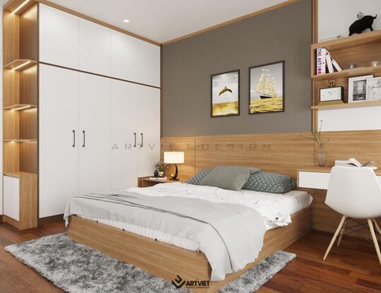Nội thất nhà a Trình tại Kiêu Kỵ - phòng ngủ - 4