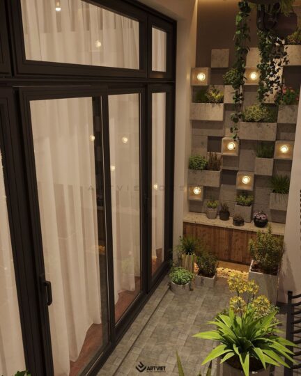 Thiết kế nội thất ban công tiểu cảnh - 1