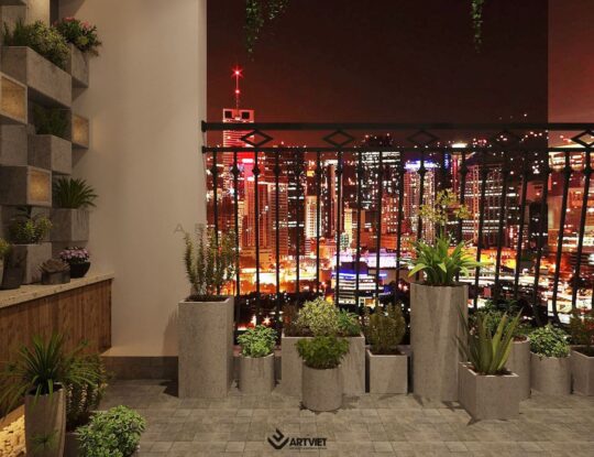 Thiết kế nội thất ban công tiểu cảnh - 2