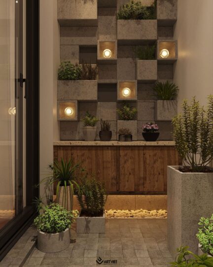 Thiết kế nội thất ban công tiểu cảnh - 4