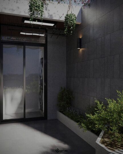 Thiết kế nội thất biệt thự Ecopark - logia - 1