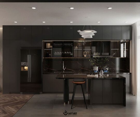 Thiết kế nội thất biệt thự Ecopark - bếp - 4