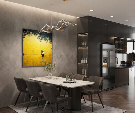 Thiết kế nội thất biệt thự Ecopark - bếp - 5