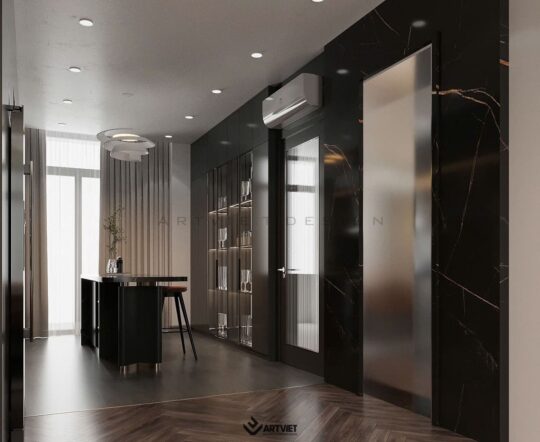 Thiết kế nội thất biệt thự Ecopark - bếp - 9