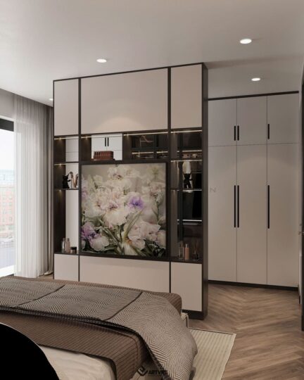 Thiết kế nội thất biệt thự Ecopark - phòng ngủ master - 4