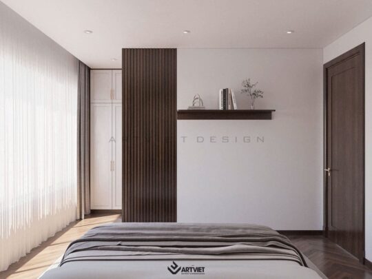 Thiết kế nội thất biệt thự Ecopark - phòng ngủ nhỏ - 1