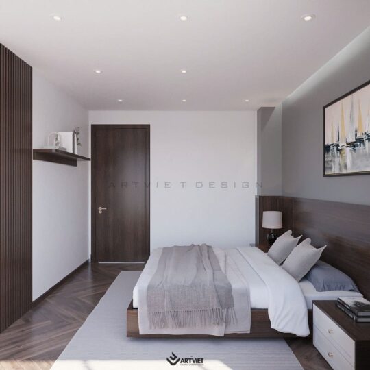 Thiết kế nội thất biệt thự Ecopark - phòng ngủ nhỏ - 2