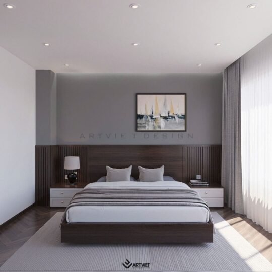 Thiết kế nội thất biệt thự Ecopark - phòng ngủ nhỏ - 3