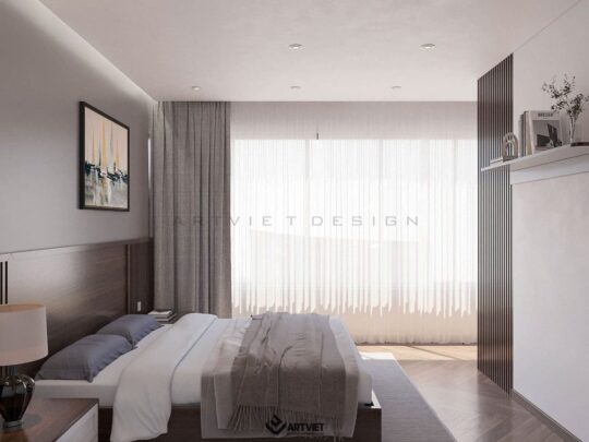 Thiết kế nội thất biệt thự Ecopark - phòng ngủ nhỏ - 4