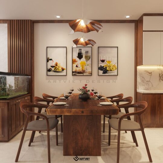 Nội thất biệt thự Ecopark - bếp