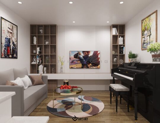 Nội thất biệt thự Ecopark - phòng chill - 2