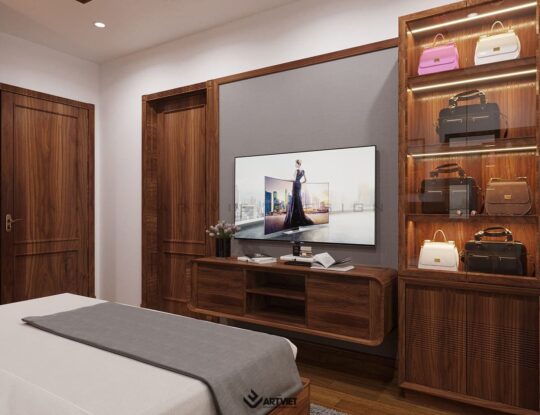 Nội thất biệt thự Ecopark - phòng ngủ 1 - 3