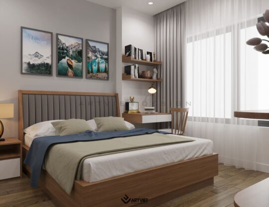 Nội thất biệt thự Ecopark - phòng ngủ 2 - 1