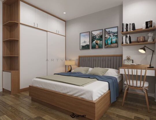 Nội thất biệt thự Ecopark - phòng ngủ 2 - 3