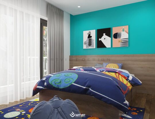 Nội thất biệt thự Ecopark - phòng ngủ 3 - 2