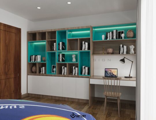 Nội thất biệt thự Ecopark - phòng ngủ 3 - 3